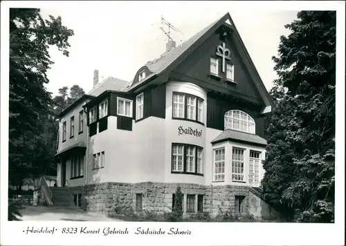 Ansichtskarte Gohrisch (Sächs. Schweiz) Haidehof 1986