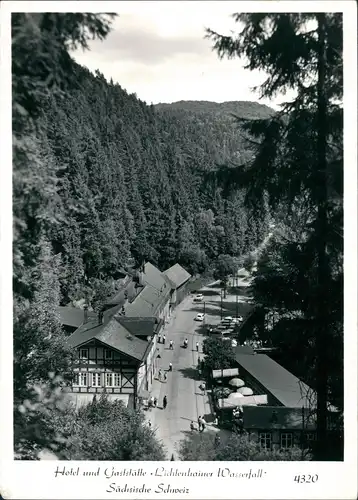 Lichtenhain-Sebnitz Hotel Lichtenhainer Wasserfall Straße Foto Hering 1986