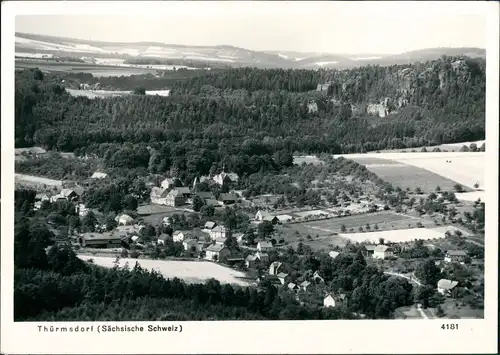 Ansichtskarte Thürmsdorf-Struppen (Sächsische Schweiz) Stadtblick 1972