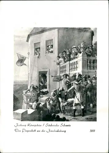 Königstein (Sächsische Schweiz) Das Pagenbett Festung Foto Hering 1984