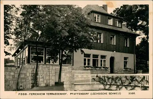 Papstdorf-Gohrisch (Sächs. Schweiz) Ferienheim terrassenhof 1958