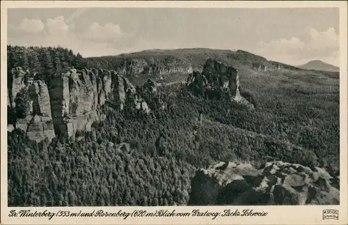 Ansichtskarte Bad Schandau Winterberg M. Seidel Schmilka 1955