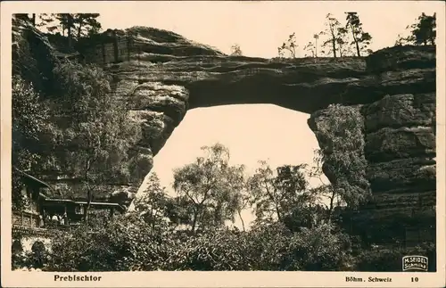 Postcard Tetschen-Bodenbach Decín Prebischtor M. Seidel Schmilka 1931