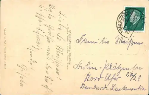 Postcard Tetschen-Bodenbach Decín Prebischtor M. Seidel Schmilka 1931
