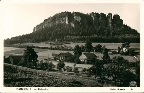 Pfaffendorf-Königstein (Sächsische Schweiz) Stadt M. Seidel Schmilka 1930