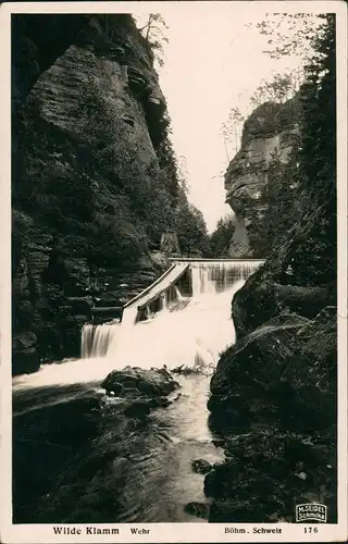 Postcard Jonsdorf (CZ) Janov Wilde Klamm Wehr M. Seidel Schmilka 1932