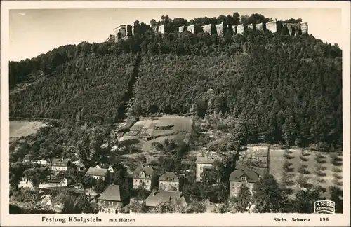Königstein (Sächsische Schweiz) Festung mit Hütten M. Seidel Schmilka 1932