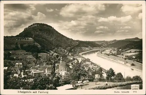 Ansichtskarte Königstein (Sächsische Schweiz) Stadt M. Seidel Schmilka 1931
