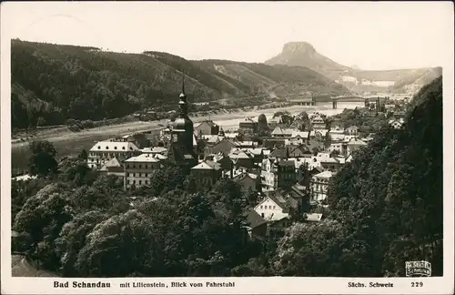 Ansichtskarte Bad Schandau Stadt Lilienstein M. Seidel Schmilka 1934