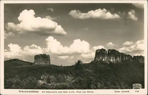 Ansichtskarte Bad Schandau Schrammsteine M. Seidel Schmilka 1934