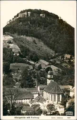 Königstein (Sächsische Schweiz) Partie in der Stadt M. Seidel Schmilka 1934