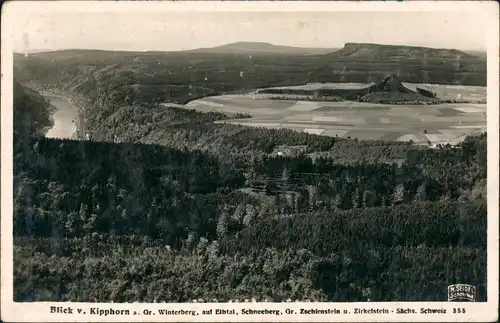 Ansichtskarte Bad Schandau Kipphorn M. Seidel Schmilka 1934