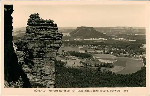 Ansichtskarte Gohrisch (Sächs. Schweiz) Stadt Lilienstein 1958