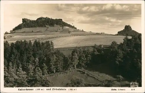 Schöna-Reinhardtsdorf Kaiserkrone Sächsische Schweiz M. Seidel Schmilka 1935