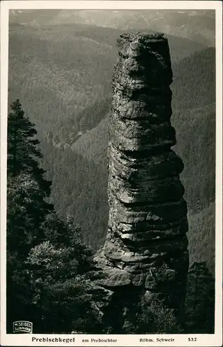 Herrnskretschen Hřensko Prebischkegel/Pravčický kužel M. Seidel Schmilka 1939
