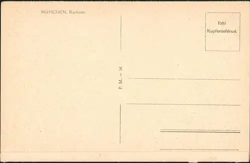 Ansichtskarte München Karlstor Strassen Partie Geschäfte Nähe Stachus 1925