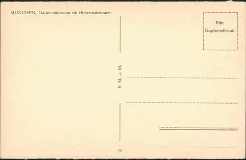 München Bayrisches Nationalmuseum Gebäude Museum Außenansicht 1925