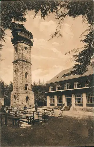 Scheibenberg (Erzgebirge) Unterkunftshaus am Königin Carola Turm 1912