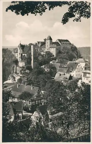 Hohnstein (Sächs. Schweiz) Jugendburg, auch Schloss, Gesamtansicht   1926