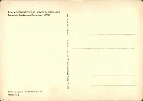 Kohren-Sahlis Schwind-Pavillon Kohren-S.-Rüdigsdorf Kunst Amor & Psyche 1950