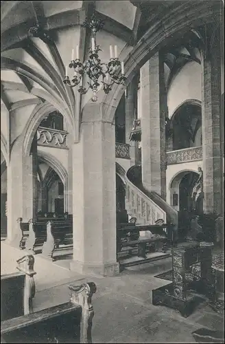 Frankfurt am Main St. Leonhardtskirche Kirche Blick Suostseite Innenansicht 1910
