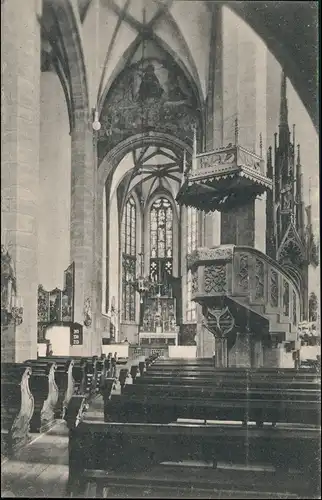 Frankfurt am Main St. Leonhardtskirche Kirche Kanzel Innenansicht 1910