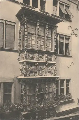 St. Gallen San Gallo  / St-Gall Erker "Zum Kamel" in der Marktgasse 1910