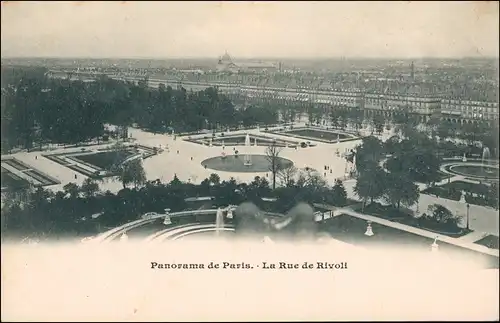 CPA Paris Straßen Panorama La Rue de Rivoli 1900