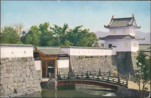 Postcard Akō (Japan) 赤穂城跡/Burg Akō 1910