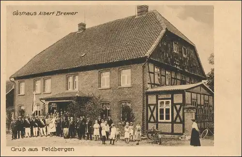 Feldbergen-Söhlde Gasthaus Albert Bremer patriotische Bürger 1922