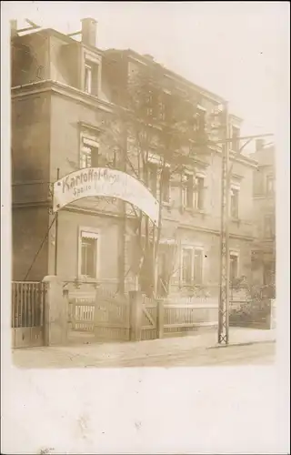 Mügeln Heidenau  Dresdnerstrasse F Schmidt Kartoffel Großhandel 1924 Privatfoto