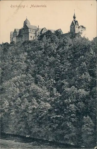 Ansichtskarte Muldental Schloss Rochsburg im Muldental 1922