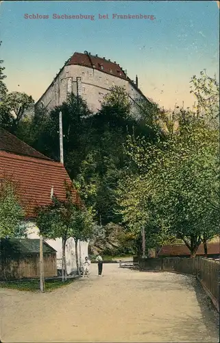 Ansichtskarte Frankenberg (Sachsen) Schloß Sachsenburg Frankenberg 1938