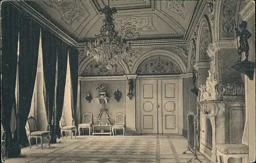 Ansichtskarte Weesenstein (Müglitz) Schloss Weesenstein - Spesiezimmer 1922