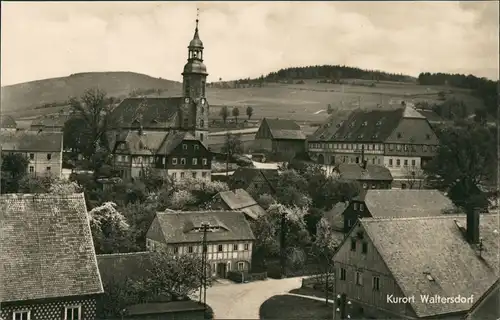 Ansichtskarte Waltersdorf-Großschönau (Sachsen) Stadtpartie 1955