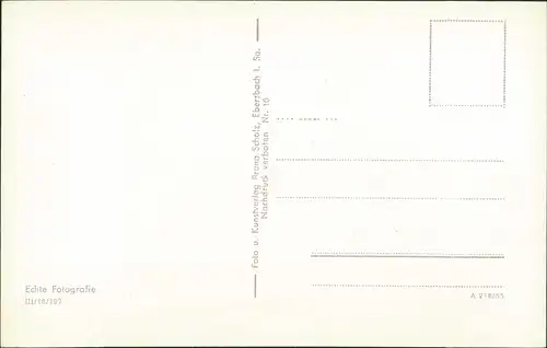 Ansichtskarte Waltersdorf-Großschönau (Sachsen) Stadtpartie 1955