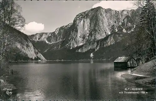 Ansichtskarte Altaussee Trisselwand Bootshaus 1961