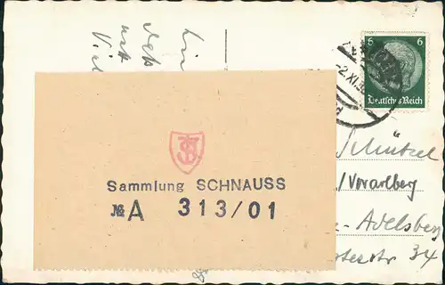 Ansichtskarte Bregenz Blick über die Stadt - Fernsicht 1936