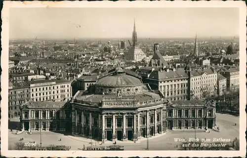 Ansichtskarte Wien Blick über die Stadt 1934