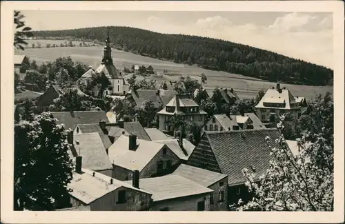 Seiffen (Erzgebirge) Panorama-Ansicht Dorfmitte Erzgebirge Blick 1957/1954