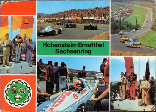 Ansichtskarte Hohenstein-Ernstthal Sachsenring 1980