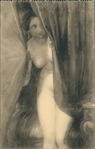 Postkaart Brüssel Bruxelles Museum In Erwartung Erotik Nude 1913