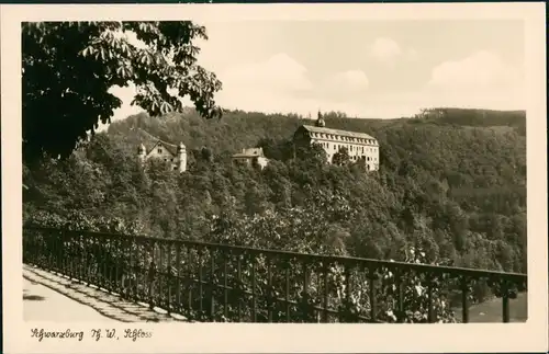 Ansichtskarte Schwarzburg Schloss Schwarzburg Fernansicht 1930