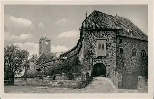 Eisenach Eingang zur Wartburg Burg Thüringen alte Bauwerke 1920
