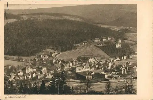 Oberschlema-Bad Schlema Panorama-Ansicht Gesamtansicht des Ortes 1932