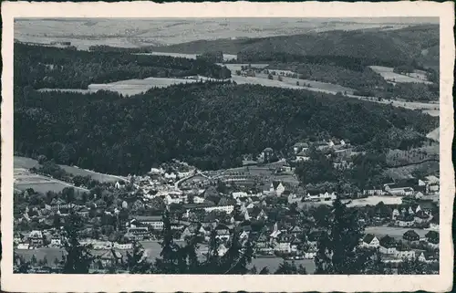 Oberschlema-Bad Schlema Panorama-Ansicht Ort aus der Vogelschau 1940