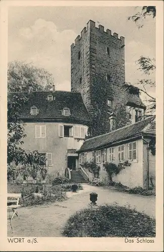 CPA Wörth an der Sauer Wœrth Schloss - Schlosshof 1923