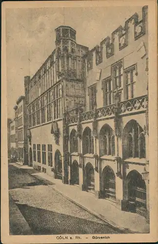 Ansichtskarte Köln Gürzenich Straße 1928