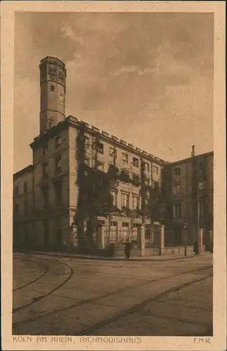 Ansichtskarte Köln Kreuzung Richmodishaus 1928
