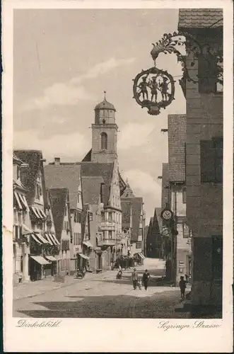 Ansichtskarte Dinkelsbühl Segringer / Segeringer Straße 1928